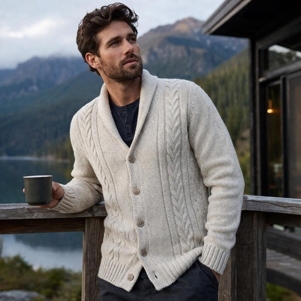 Men’s Cable Knit Cardigan Pattern