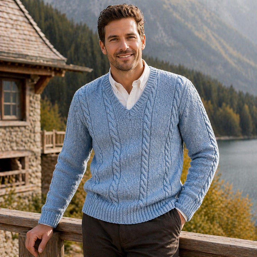 Men’s Cable Knit Sweater Pattern