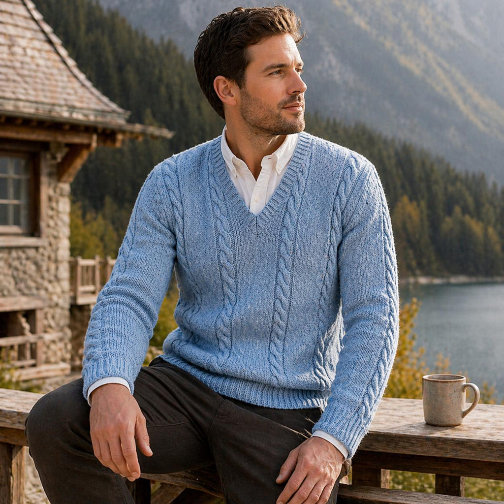 Men’s Cable Knit Sweater Pattern