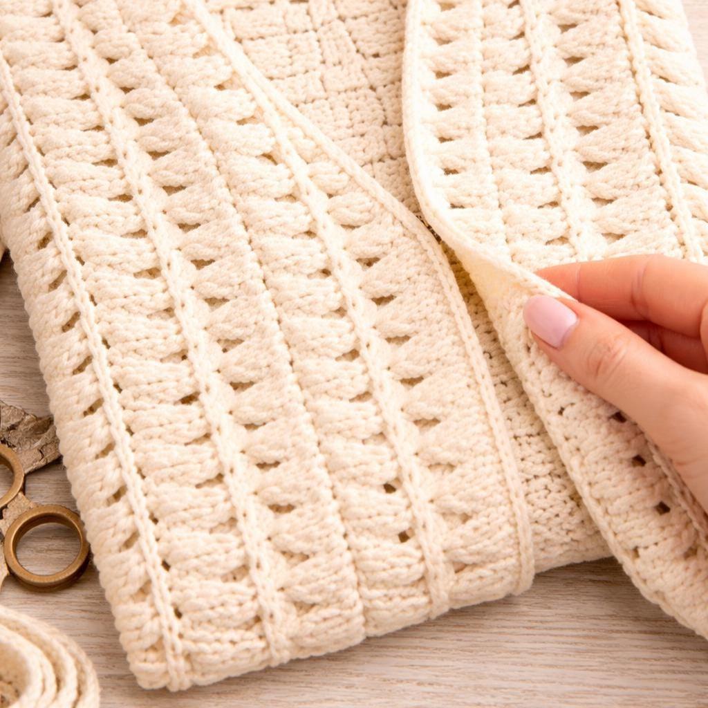 Hairpin Lace Vintage Vest Crochet Pattern