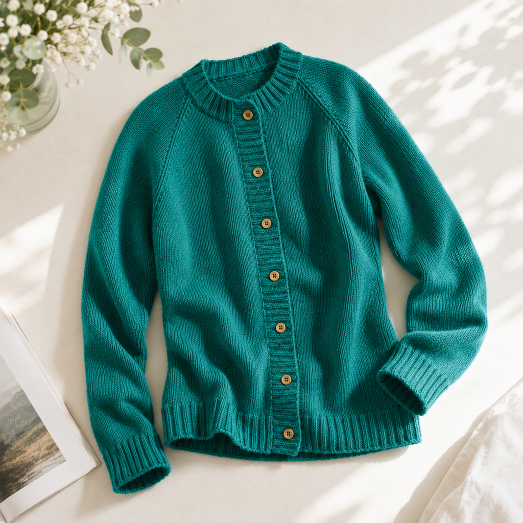Classic Raglan Cardigan Knitting Pattern