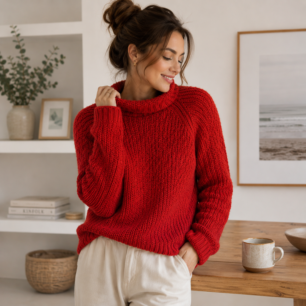 Women’s Raglan Knit Sweater Pattern