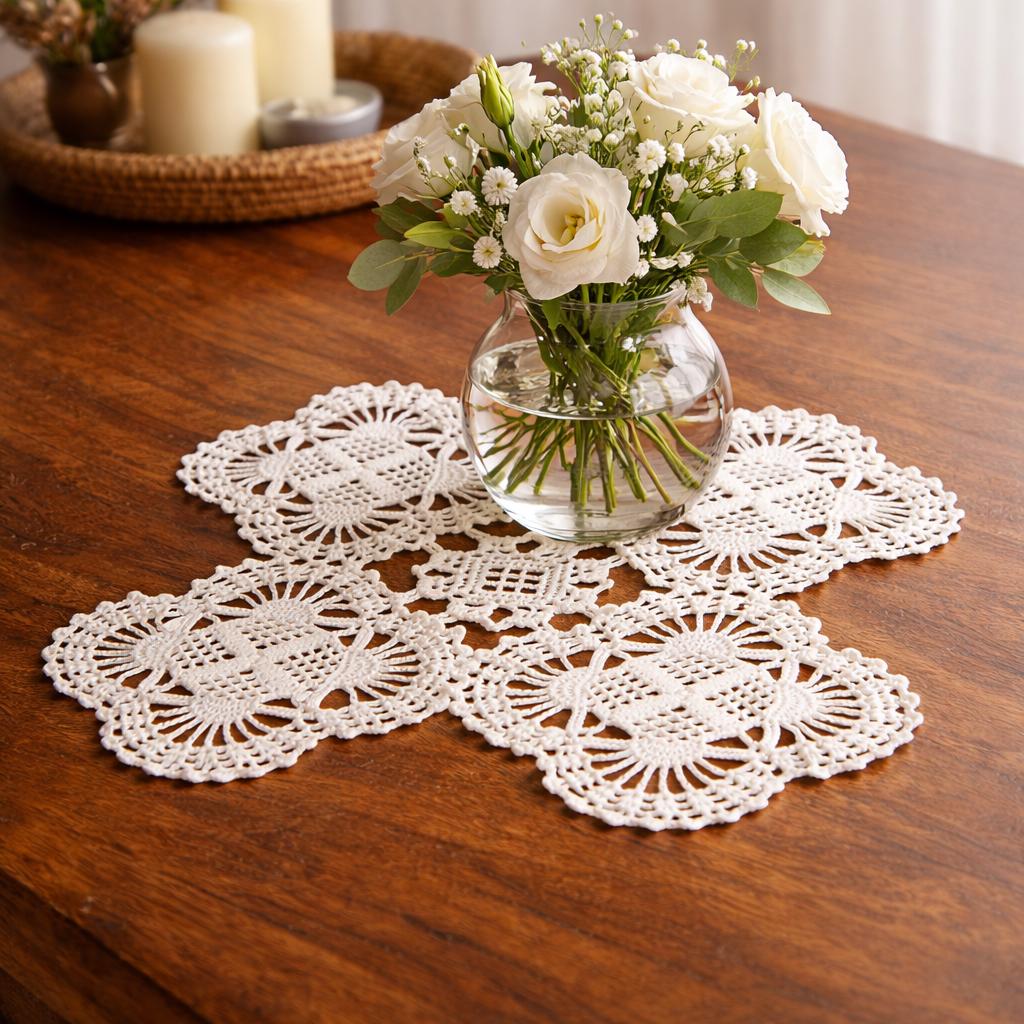 Shell Motif Lace Vintage Crochet Pattern