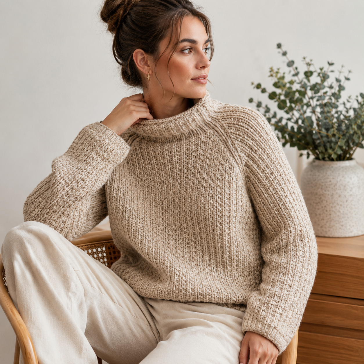 Women’s Raglan Knit Sweater Pattern