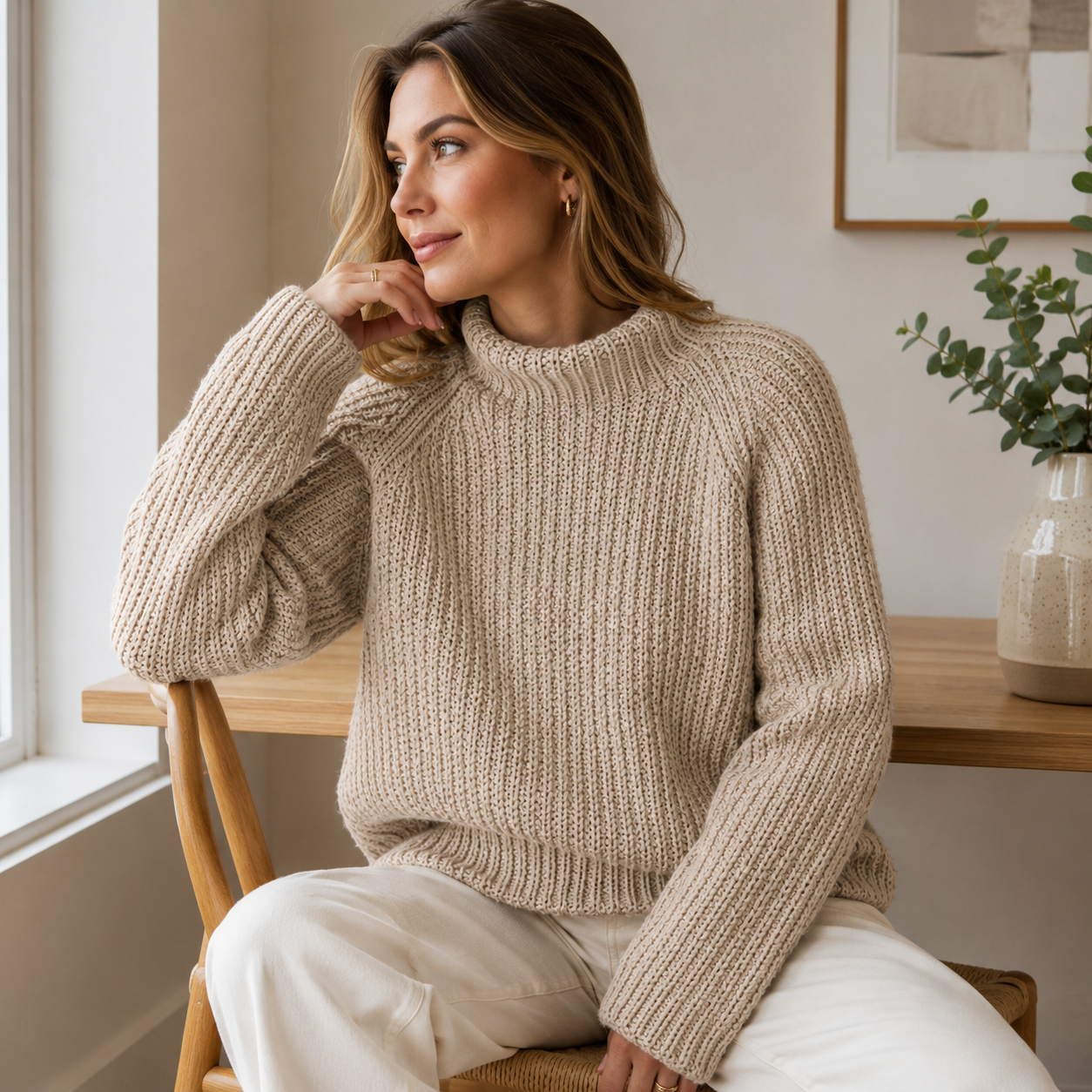 Women’s Raglan Knit Sweater Pattern
