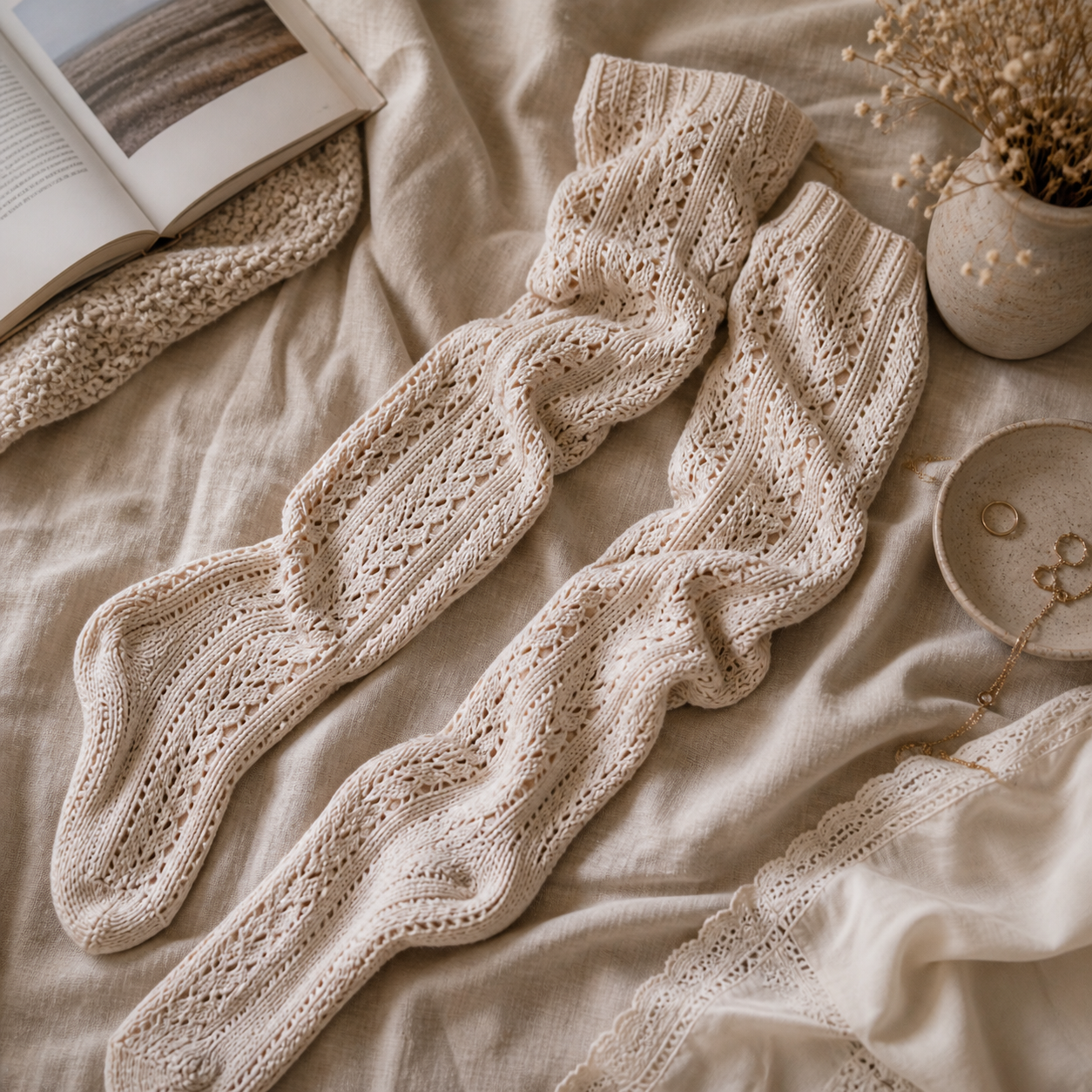 Thigh High Knit Stockings Pattern