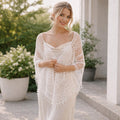 Pearl Mesh Bridal Shawl Crochet Pattern