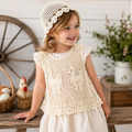Chicken Filet Crochet Toddler Tunic Pattern + Bonnet