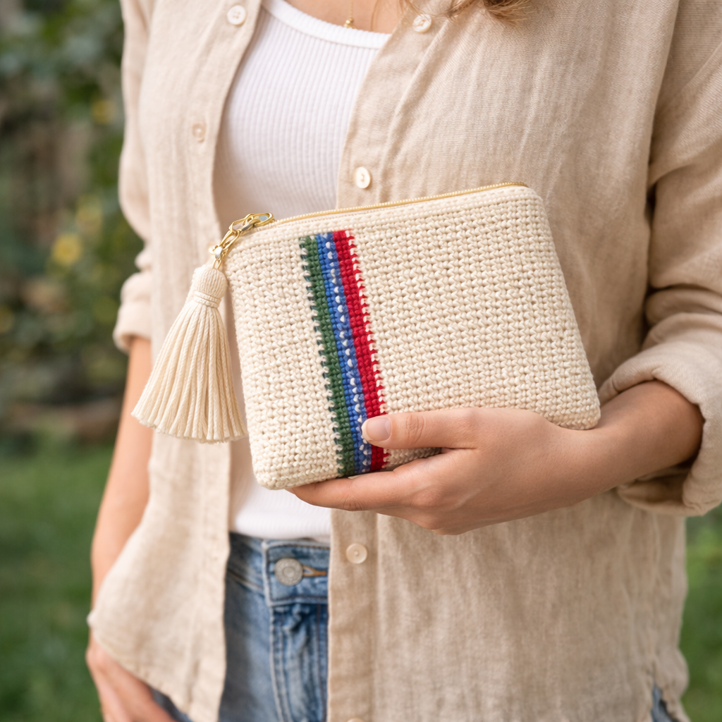 Crochet Zipper Pouch Mesh Bag Pattern