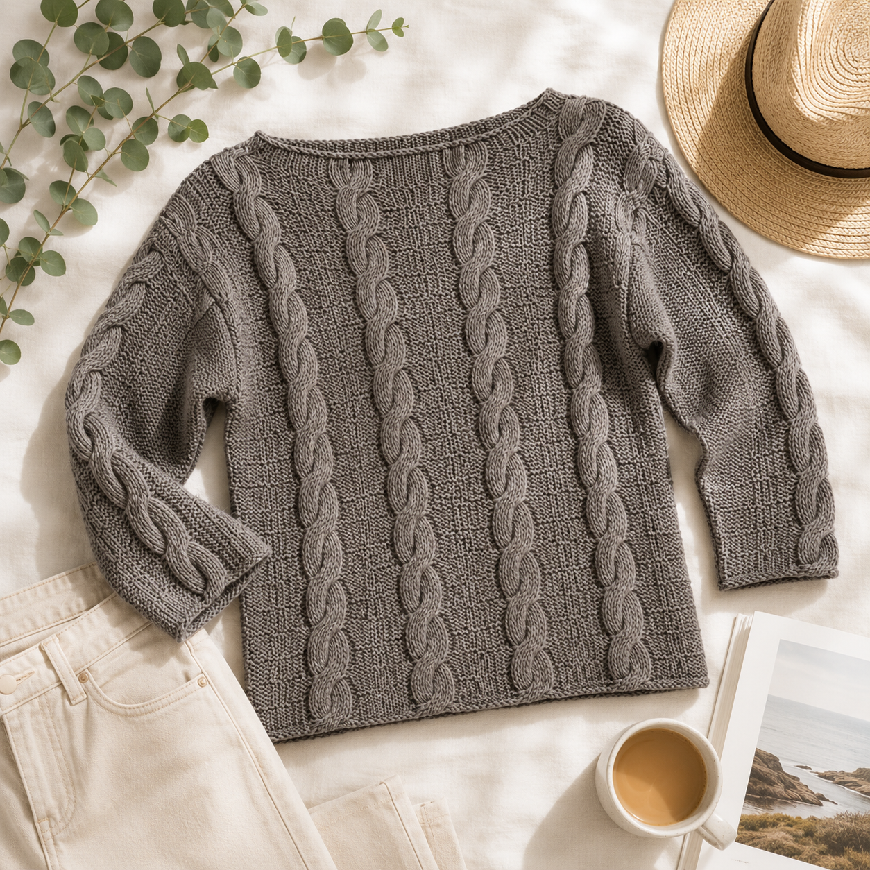 Cable Knit Pullover Knitting Pattern