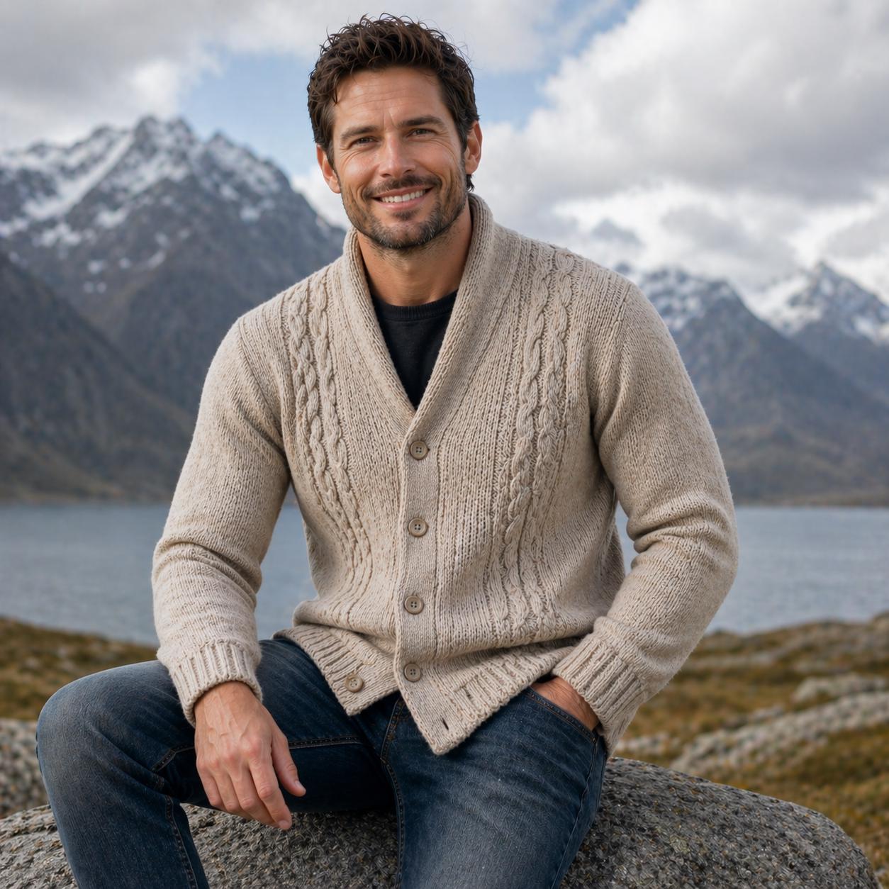 Men’s Cable Knit Cardigan Pattern
