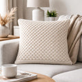 Aran Knit Pillow Cover Pattern, Textured Cushion