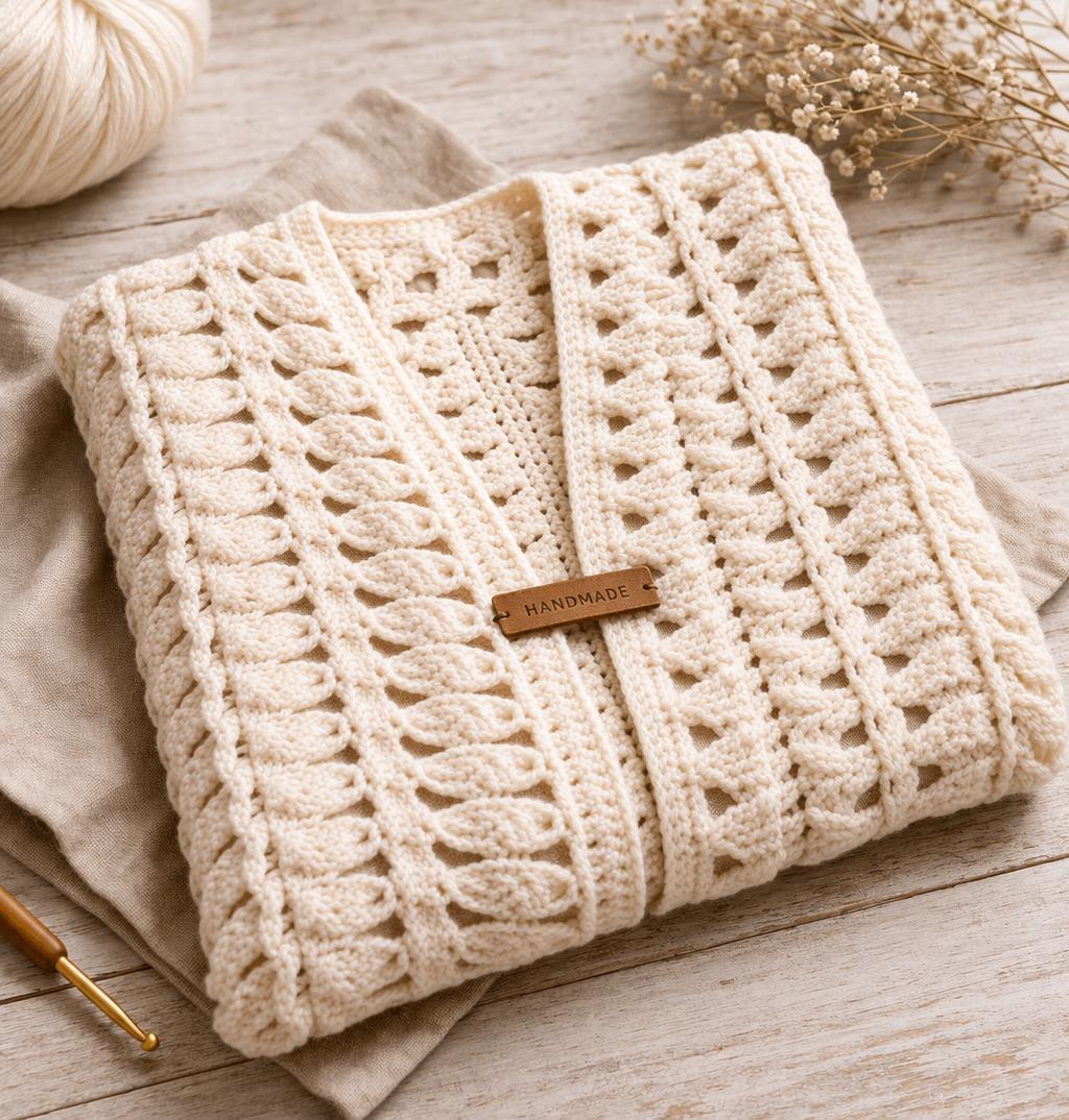 Hairpin Lace Vintage Vest Crochet Pattern
