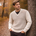 Men's V Neck Sweater Knitting Pattern