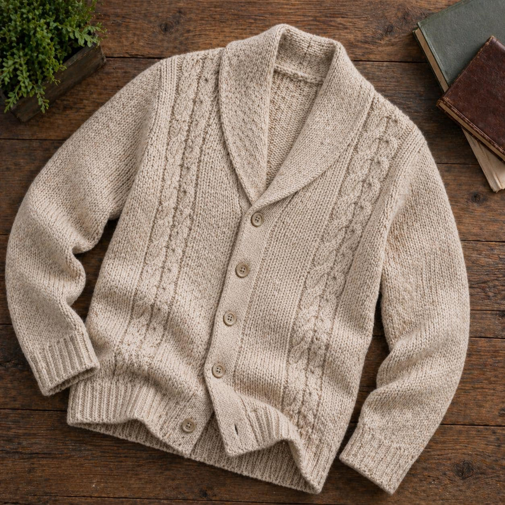 Men’s Cable Knit Cardigan Pattern