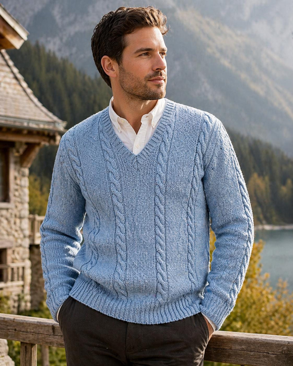 Men’s Cable Knit Sweater Pattern