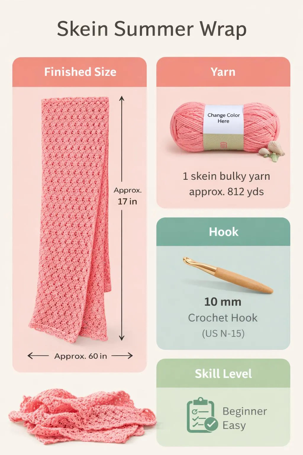 Crochet Summer Wrap Pattern