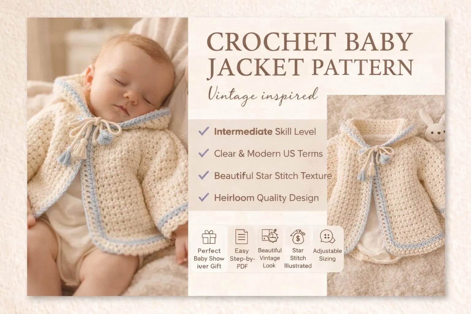 Crochet Baby Jacket Pattern
