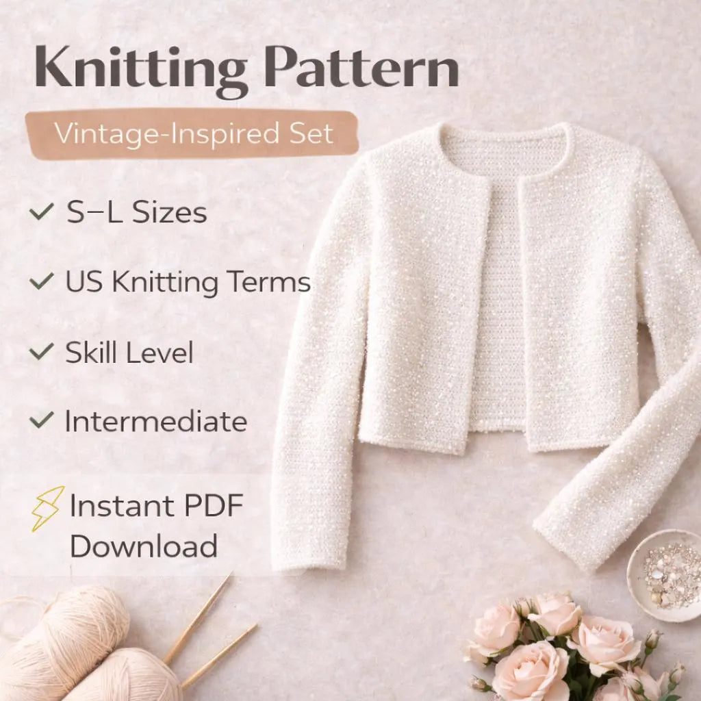 Sequin Knit Cardigan Pattern