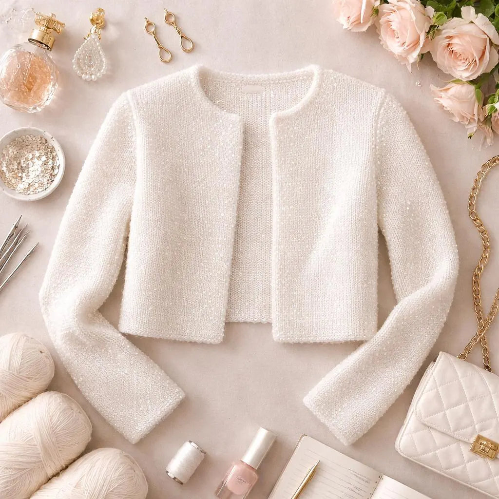 Sequin Knit Cardigan Pattern