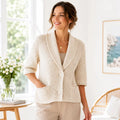 Textured Shawl Collar Cardigan Knitting Pattern