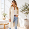 Crochet Long Textured Coat Pattern