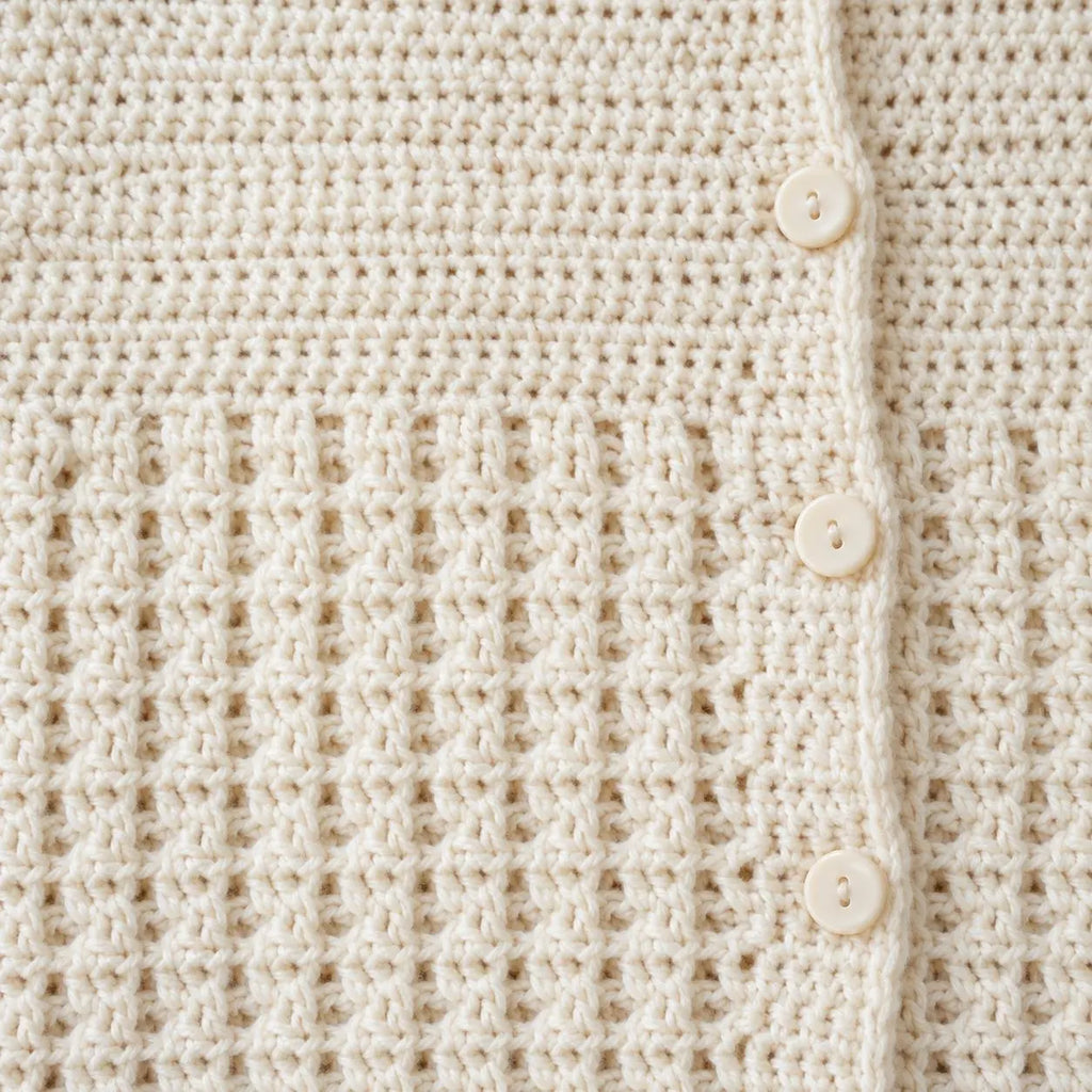 Crochet Long Textured Coat Pattern
