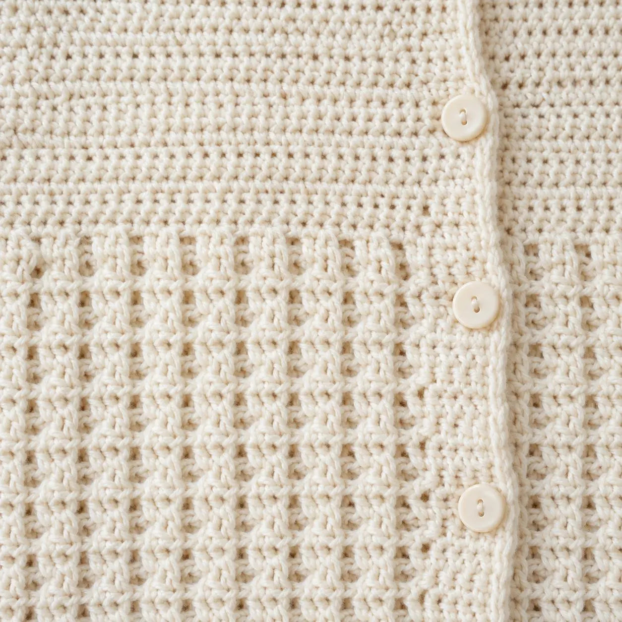 Crochet Long Textured Coat Pattern