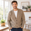 Men’s Raglan Cardigan Classic Knitting Pattern