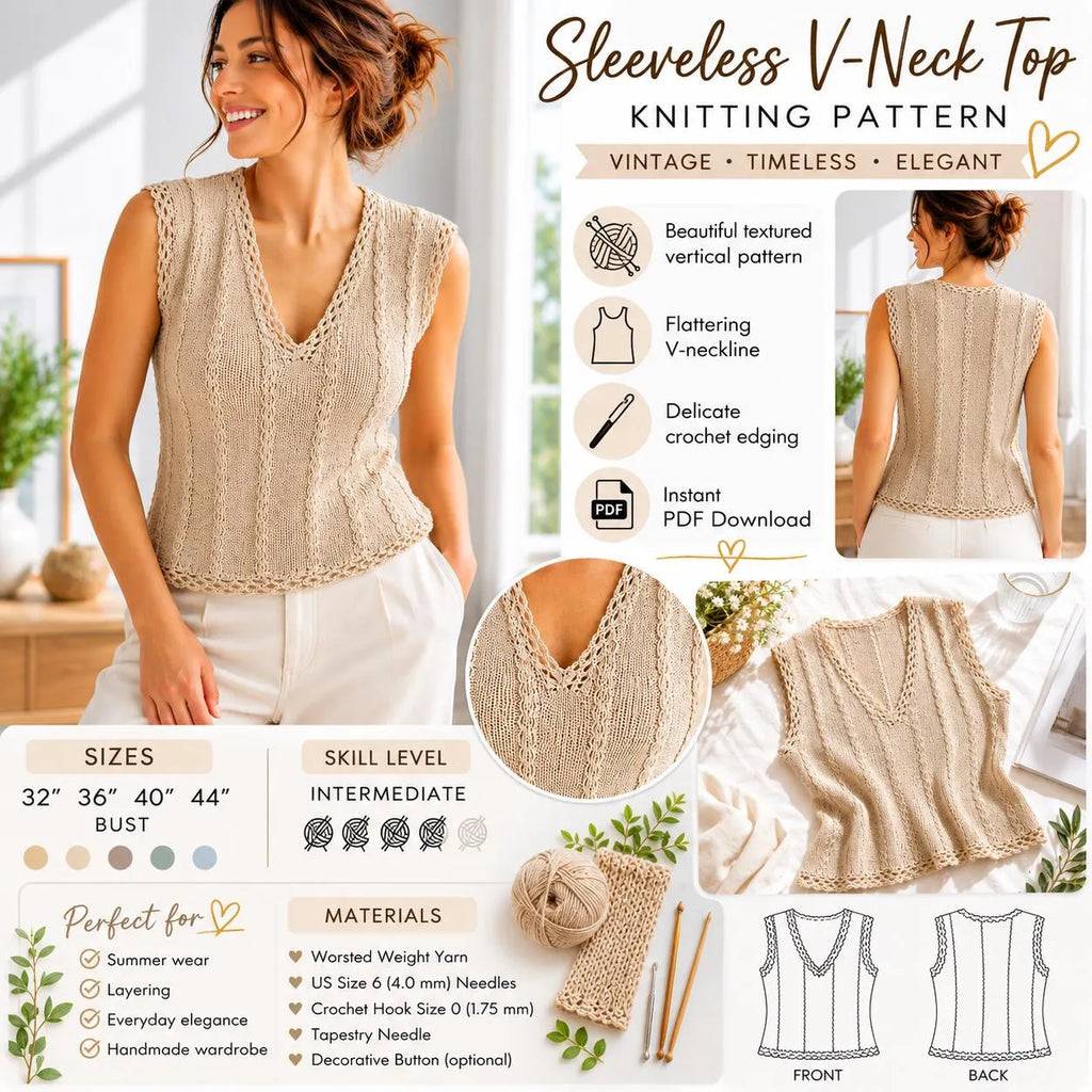 Textured Knit Top Pattern
