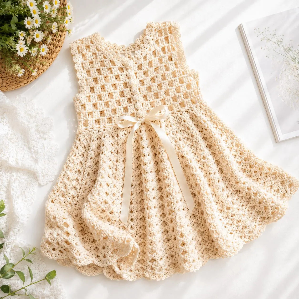 Girls Crochet Dress Pattern