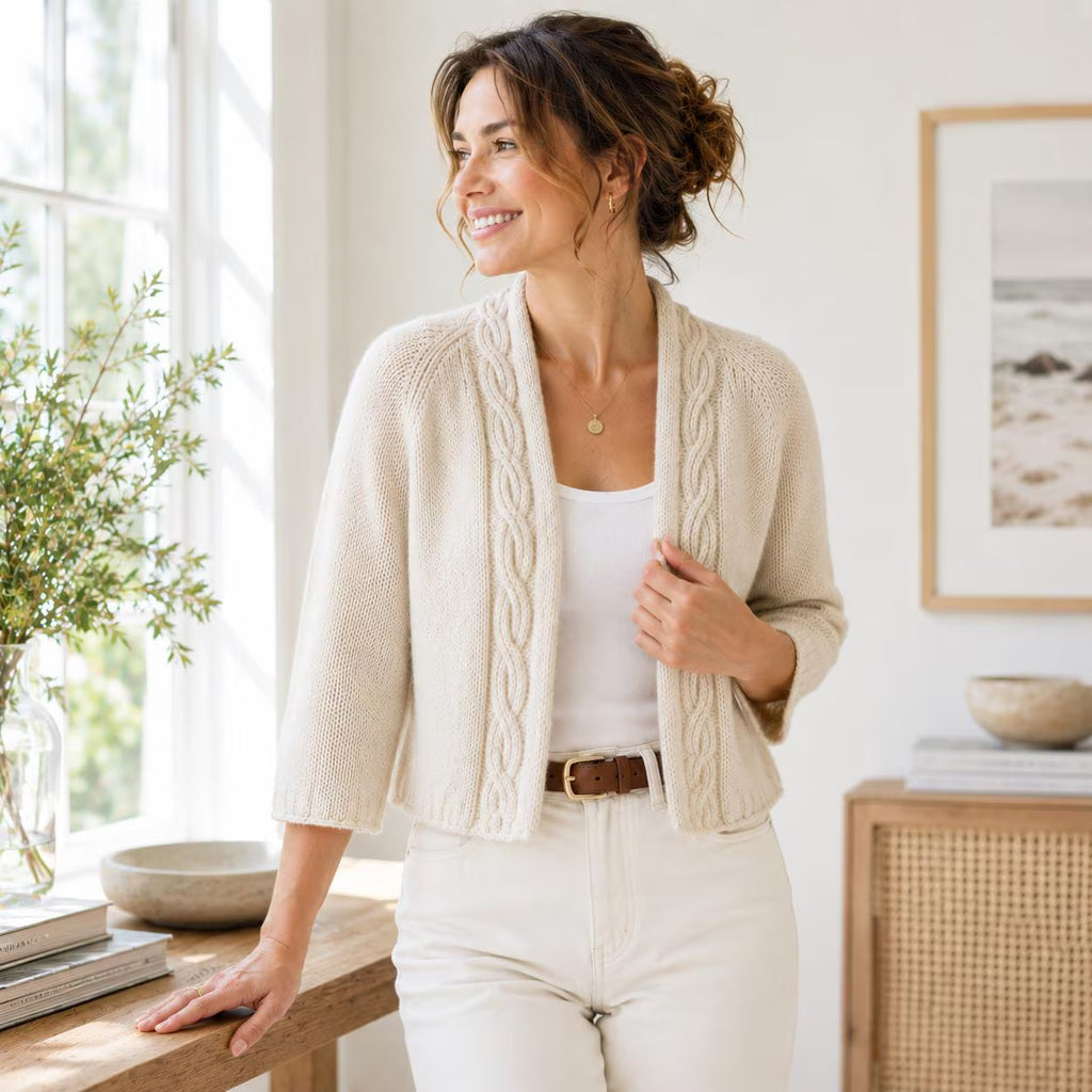Women's Raglan Sleeve Sweater Knitting Pattern