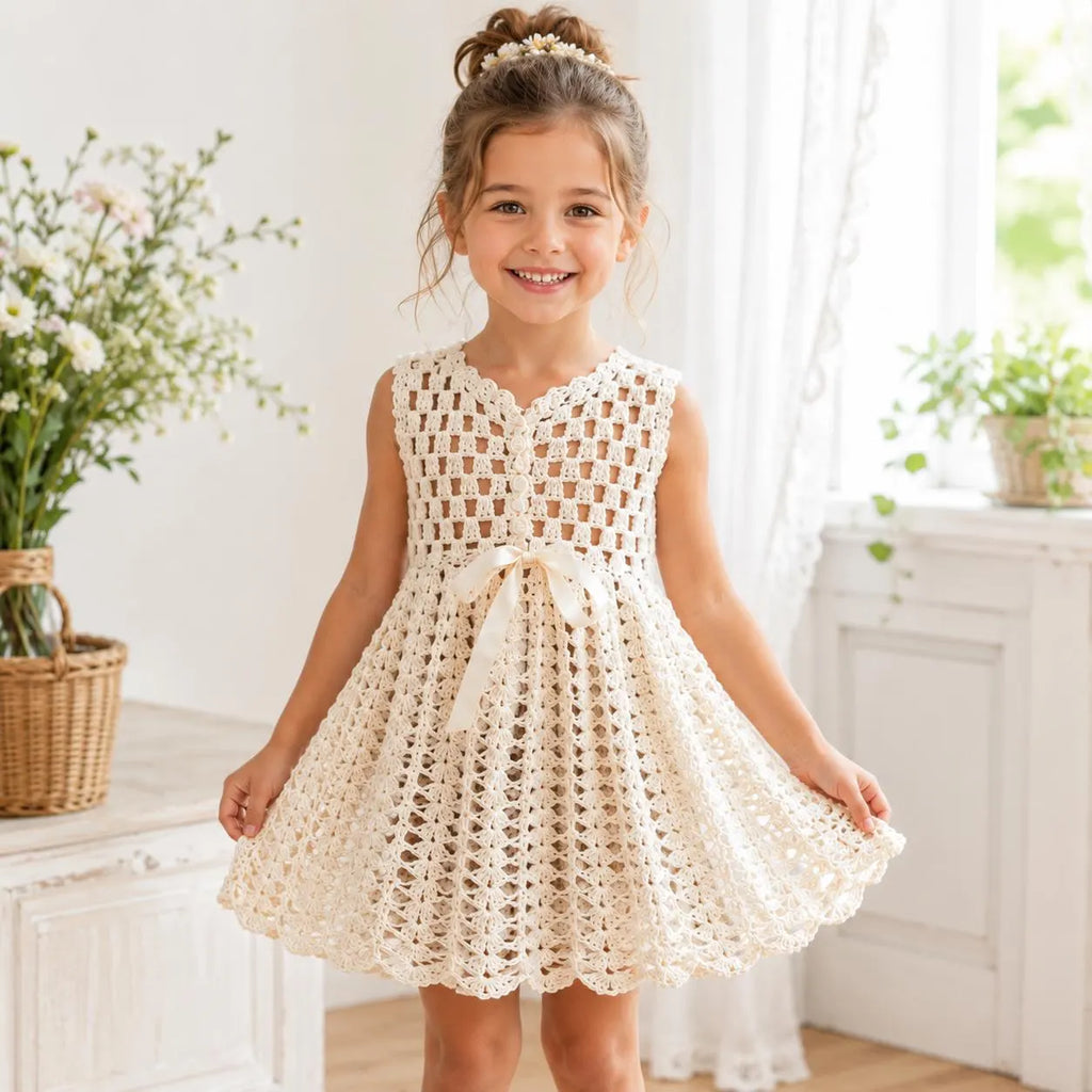 Girls Crochet Dress Pattern