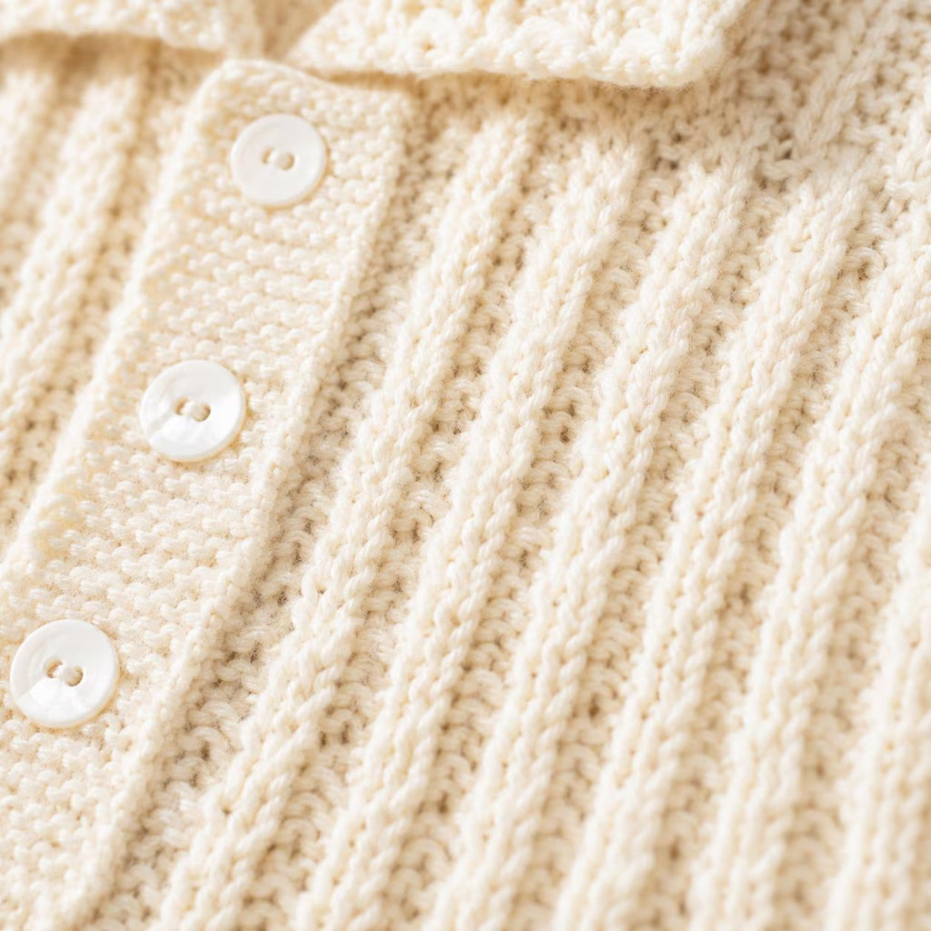 Baby Knitting Pattern Set, Textured Pullover, Leggings and Pom Pom Hat