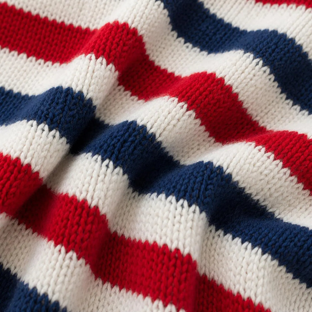 Vintage Striped Children's Sweater Knitting Pattern