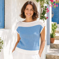 Coastal Breeze Colorblock Top Knitting Pattern