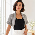 Ribbed Bolero Knitting Pattern
