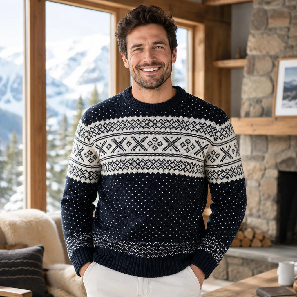 Nordic Men’s Sweater Knitting Pattern