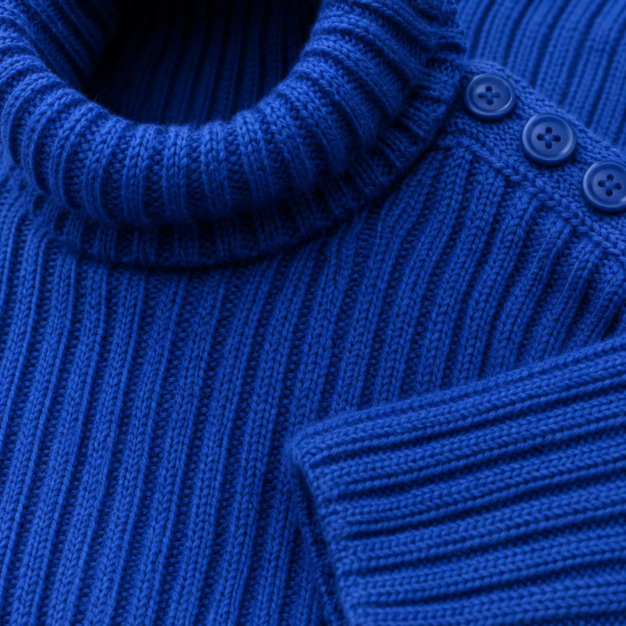Children's Ribbed Turtleneck Sweater Knitting Pattern
