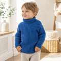 Children's Ribbed Turtleneck Sweater Knitting Pattern