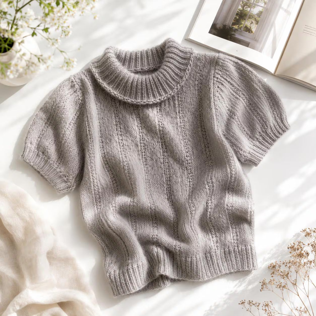 Ribbed Knit Blouse Pattern