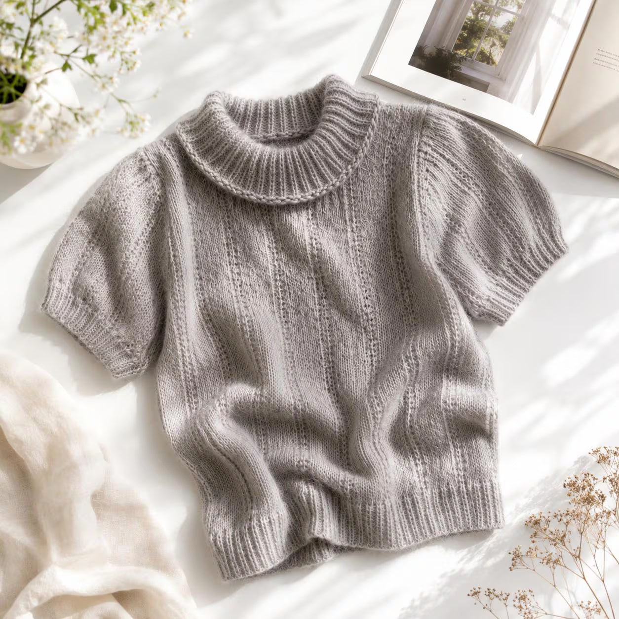Ribbed Knit Blouse Pattern