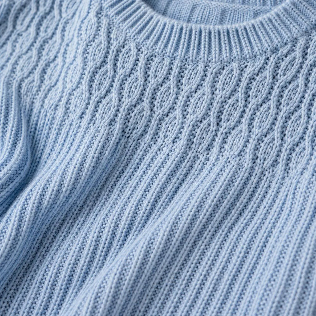 Classic Ribbed Short Sleeve Pullover Knitting Pattern