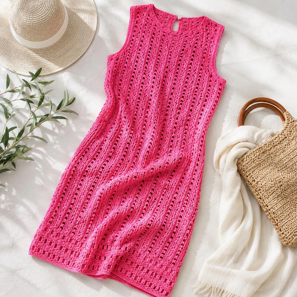 Vintage Crochet Sheath Dress Pattern