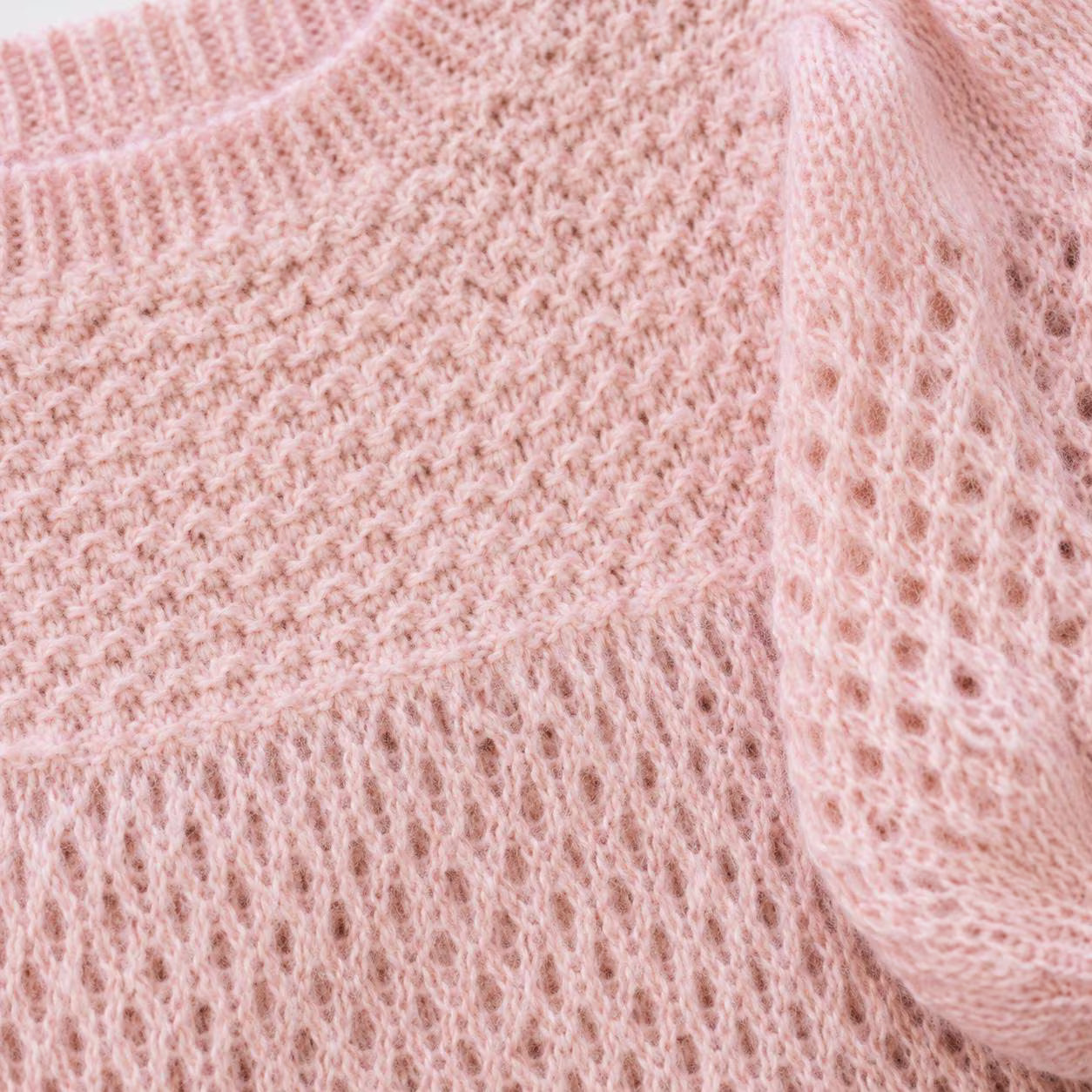 Girls Puff Sleeve Sweater Knitting Pattern