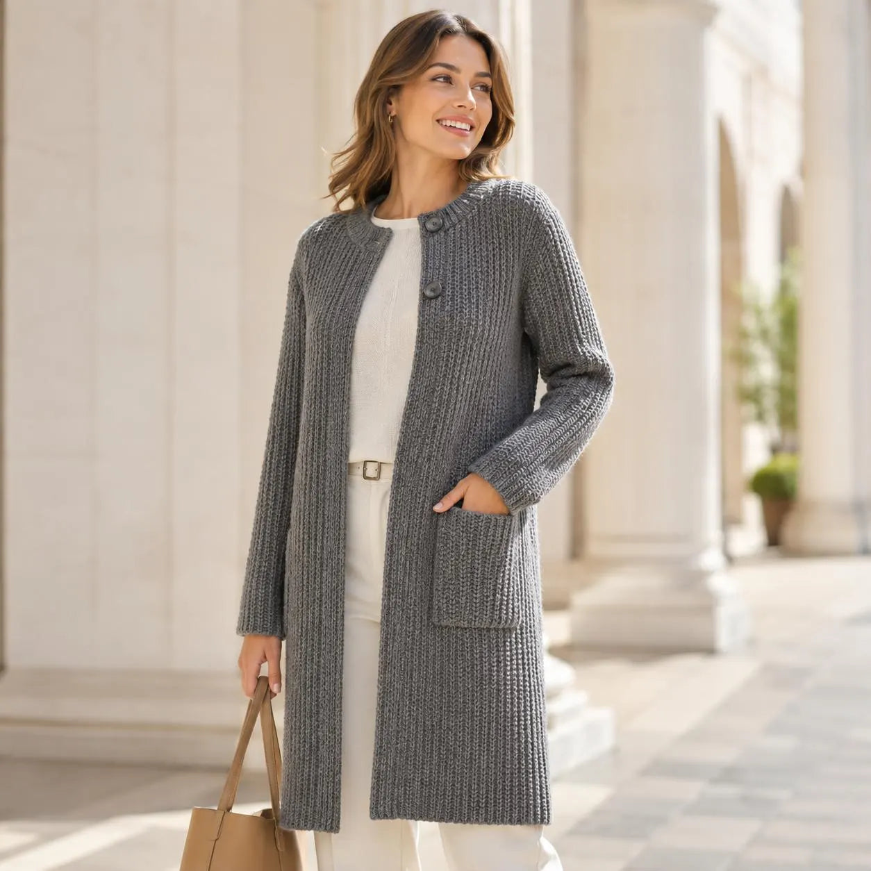 Textured Topcoat Knitting Pattern