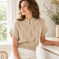 Eyelet Kimono Sleeve Knit Top Pattern