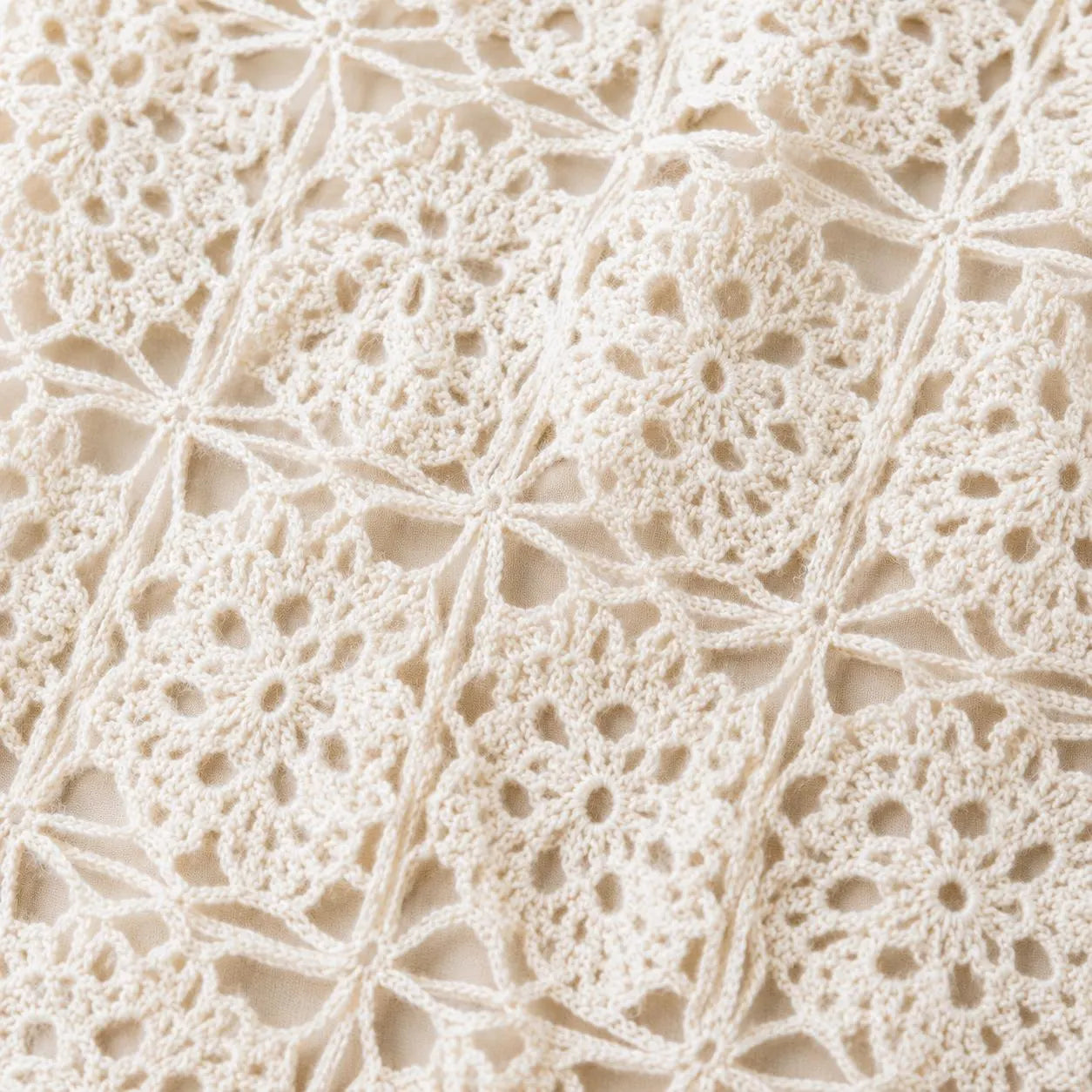 Garden Lace Motif Blouse Crochet Pattern