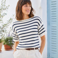 Modern Breton Striped Knit Pullover Pattern