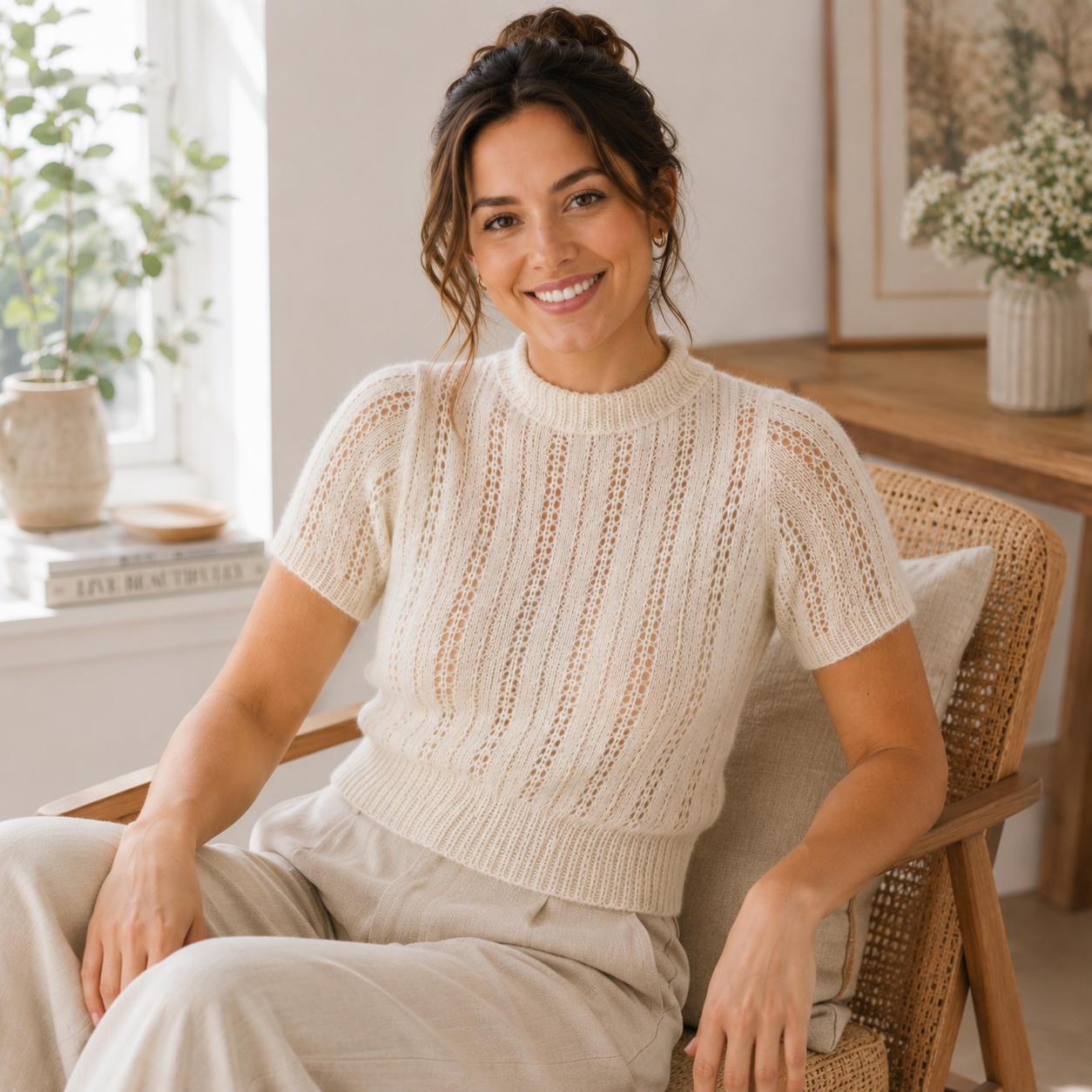 Vintage Lace Sweater Knitting Pattern